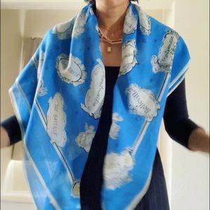 Madewell Paris Print Lightweight Silk/Wool Scarf